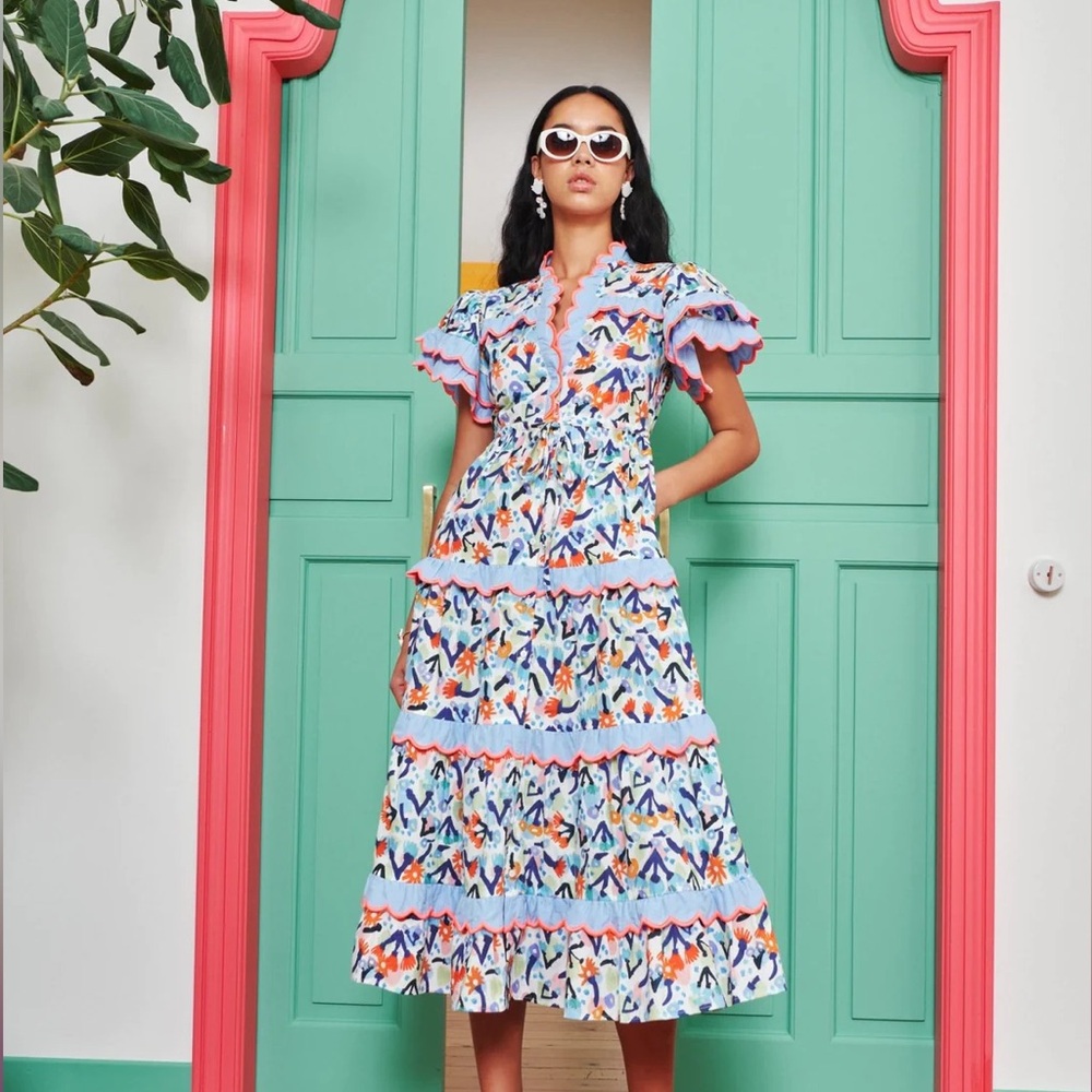 Celia B CeliaB Mediterraneo Dress: Size L (SOLD OUT)